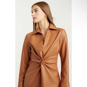Cinq à sept McKenna Faux Leather Dress Sz 4